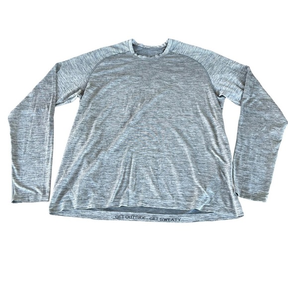 Lululemon Metal Vent Tech Long Sleeve M3AKVS Slate Gray Size XL GUC - Picture 3 of 9